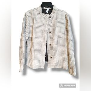 Dressbarn Tan and Brown Blazer